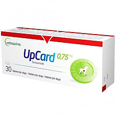 Таблетки Vetoquinol UpCARD Апкард 0,75 мг, диуретик при застойной сердечной недостаточности для собак, 10 таб