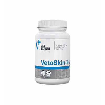 Капсулы VetExpert VetoSkin ВетоСкин для здоровья кожи и шерсти кошек и собак, 90 капс