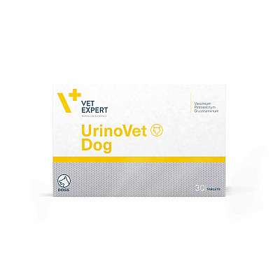 Таблетки VetExpert UrinoVet Dog УриноВет Дог 400 мг для поддержания и восстановления функций мочевой системы собак, 30 таб
