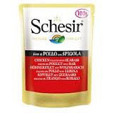 Schesir Cat с куриным филе и морским окунем (100 гр)