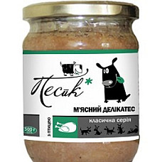 Консерва Песик мясные деликатесы с птицей 500г