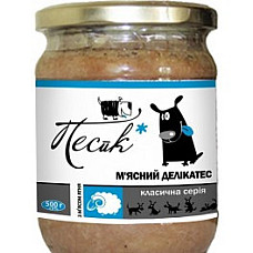 Консерва Песик мясные деликатесы с мясом ягненка 500г