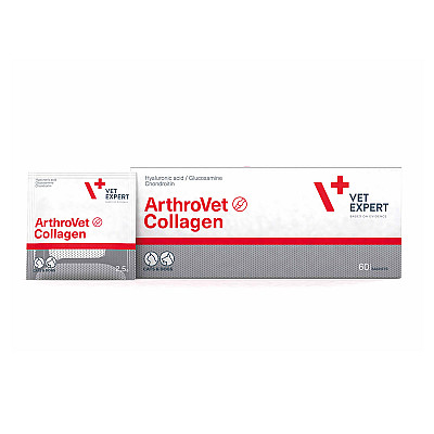 Пищевая добавка VetExpert ArthroVet Collagen АртроВет Коллаген для поддержки и защиты суставов для собак и кошек, 60 пак