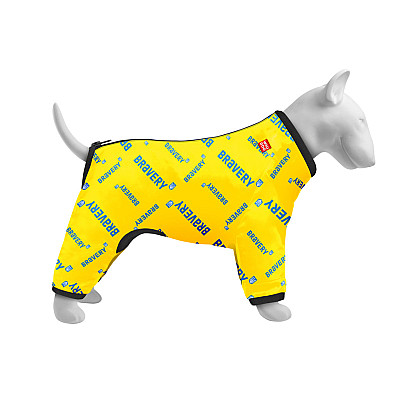 Ветровка для собак WAUDOG Clothes, рисунок "Смелость", L55, В 77-79 см, С 50-55 см