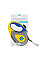 Поводок-рулетка для собак WAUDOG R-leash, рисунок "Colors of freedom", L, до 50 кг, 5 м, светоотражающая лента