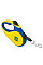 Поводок-рулетка для собак WAUDOG R-leash, рисунок "Colors of freedom", L, до 50 кг, 5 м, светоотражающая лента