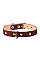 Ошейник &Cot;CoLLaR двойной с украшениями (ширина 14мм, длина 27-35см) коричневый
