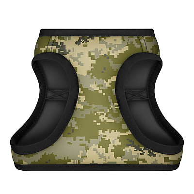 Шлей для собак мягкая WAUDOG Clothes с QR паспортом, 