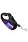 Поводок-рулетка для собак WAUDOG R-leash, рисунок "NASA21", S, до 15 кг, 5 м, светоотражающая лента черный
