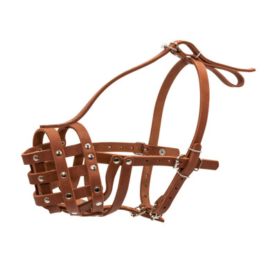 Намордник жесткий "CoLLaR" (мастино, бульмастиф, ротвейлер большой) коричневый