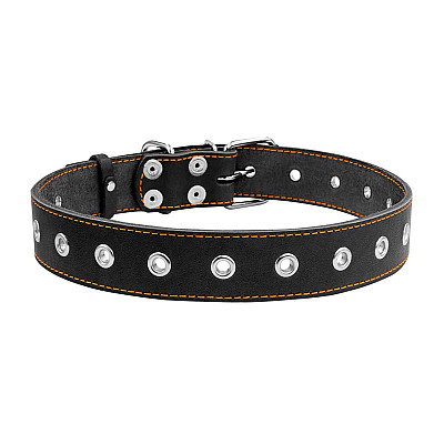 Ошейник "CoLLaR" безразмерный (ширина 35мм, длина 69см) черный