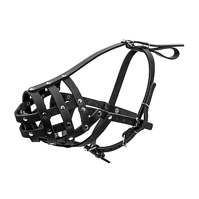 Намордник жесткий "CoLLaR" (боксёр малый) черный