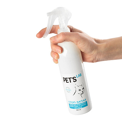 Средство для устранения пятен и запаха мочи кошек "СТОП-ЗАПАХ", PET'S LAB, 300мл