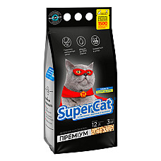Наполнитель SuperCat Премиум, гранулы 4 мм, 3кг