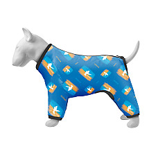 Ветровка для собак WAUDOG Clothes, рисунок "Знамя", S35, В 47-51 см, С 35-39 см