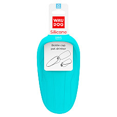 Поилка-насадка на бутылку WAUDOG Silicone, 165х90 мм голубой