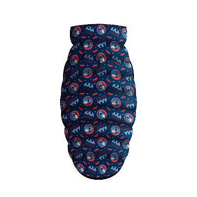 Курточка для собак WAUDOG Clothes з малюнком "Бетмен червоно-блакитний", L55, В 77-80 см, С 50-55 см