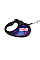 Поводок-рулетка для собак WAUDOG R-leash, рисунок "NASA21", L, до 50 кг, 5 м, светоотражающая лента черный