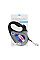 Поводок-рулетка для собак WAUDOG R-leash, рисунок "NASA21", L, до 50 кг, 5 м, светоотражающая лента черный