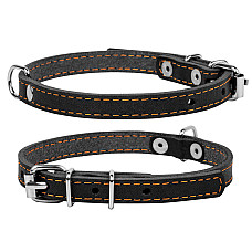 Ошейник &Cot;CoLLaR одинарный (ширина 10мм, длина 22-30см) черный