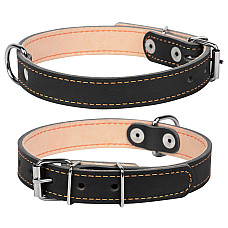 Ошейник "CoLLaR" двойной (ширина 20мм, длина 32-40см) черный