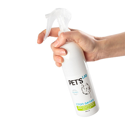 Средство для устранения пятен и запаха мочи собак "СТОП-ЗАПАХ", PET'S LAB, 300мл