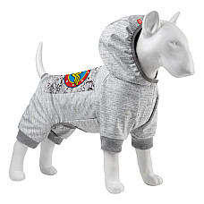 Комбинезон для собак WAUDOG Clothes рисунок "Чудо-женщина комикс", софтшелл, M35, B 54-60 см, С 34-40 см