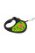 Поводок-рулетка для собак WAUDOG R-leash, рисунок "Авокадо", M, до 25 кг, 5 м, светоотражающая черная лента