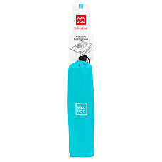Миска складная WAUDOG Silicone,385х230х50 мм голубой