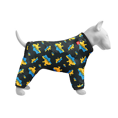 Ветровка для собак WAUDOG Clothes ,рисунок "Дом", S32, В 47-50 см, С 35-38 см