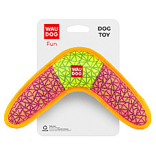 Іграшка для собак WAUDOG Fun, "Бумеранг",Ш 24 см, Д 14 см рожевий