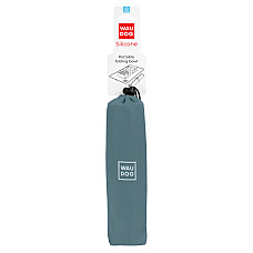 Миска складная WAUDOG Silicone,385х230х50 мм серый