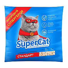 Наполнитель SuperCat стандарт, 1кг (синий)
