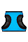 Шлей для собак мягкая WAUDOG Clothes с QR паспортом, "Colors of freedom", XS1, В 24-27 см, С 18-20 см