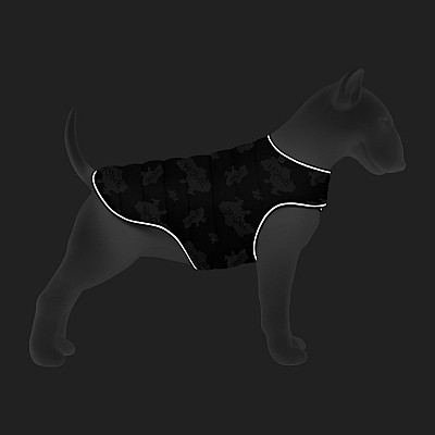Куртка-накидка для собак WAUDOG Clothes, рисунок "Дом", XXS, А 23 см, B 29-36 см, С 14-20 см