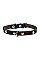 Ошейник &Cot;CoLLaR одинарный с украшениями (ширина 14мм, длина 27-35см) черный