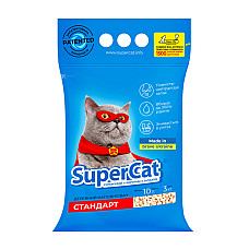 Наполнитель SuperCat стандарт, 3кг (синий)