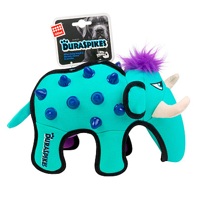 Игрушка для собак Мамонт GiGwi Duraspikes, хлопок, термопластическая резина, 33 см