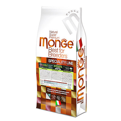 Сухой корм для собак Monge Dog Bwild Low Grain дикий кабан, 15 кг