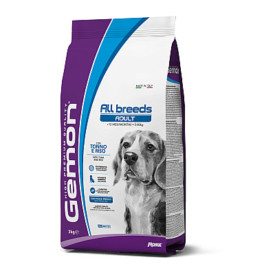 Сухий корм для собак Gemon Dog All breeds Adult тунeць з рисом, 3 кг