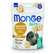 Лакомство для собак Monge Gift Dog Training утка с бананом, 150 г