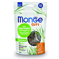 Ласощі для котів Monge Gift Cat Hairball лосось і котяча м'ята, 60 г