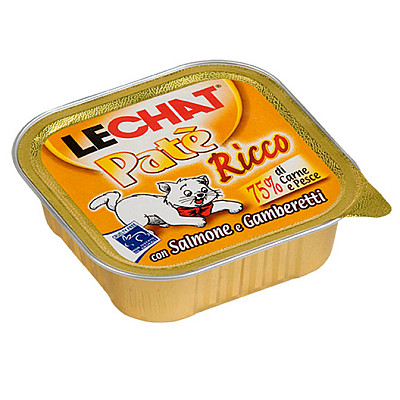 Вологий корм для котів Monge LC Cat Wet Adult лосось та креветки, 100 г