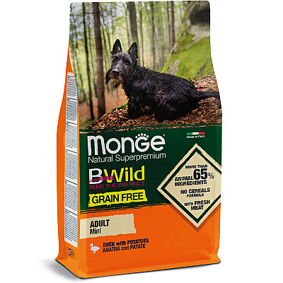 Monge Dog Bwild Grain Free Mini утка