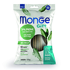 Лакомство для собак Monge Gift Dog Mini лосоcь с шалфеем, 120 г