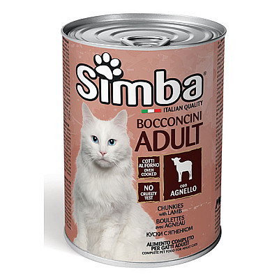 Вологий корм для котів Simba Cat Wet ягня, 415 г