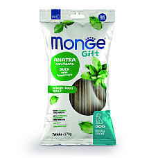 Лакомство для собак Monge Gift Dog Medium & Maxi утка с мятой, 270 г