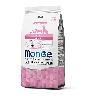 Сухий корм для собак Monge Dog All breeds Adult свинина, рис та картопля, 2.5 кг