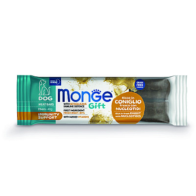 Ласощі для собак Monge Gift Dog Immunity Support кролик з нуклеотидами, 40 г