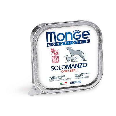 Вологий корм для собак Monge Dog Solo 100% яловичина, 150 г
